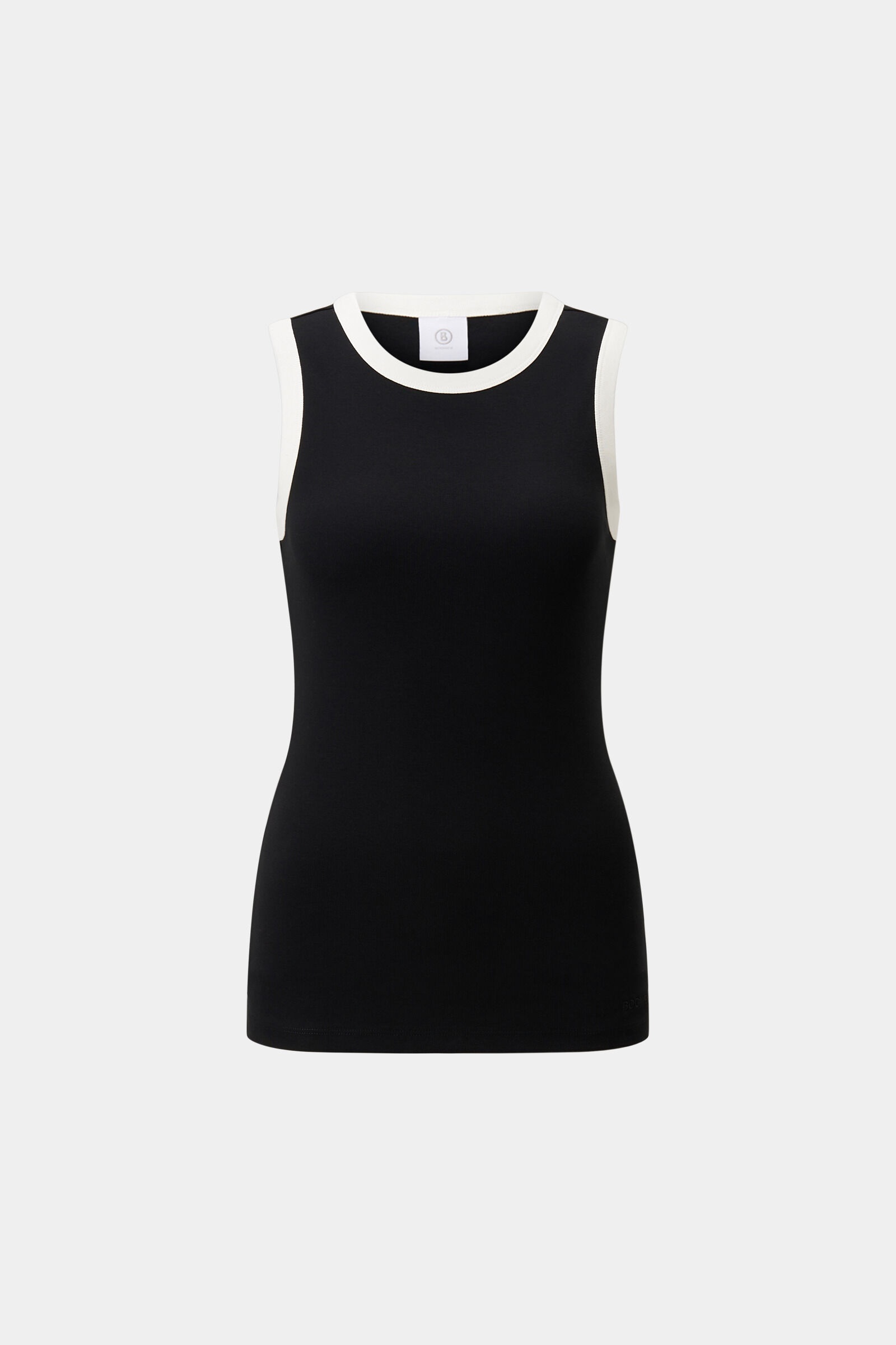 Niki tank top in Black/Off-White - 1