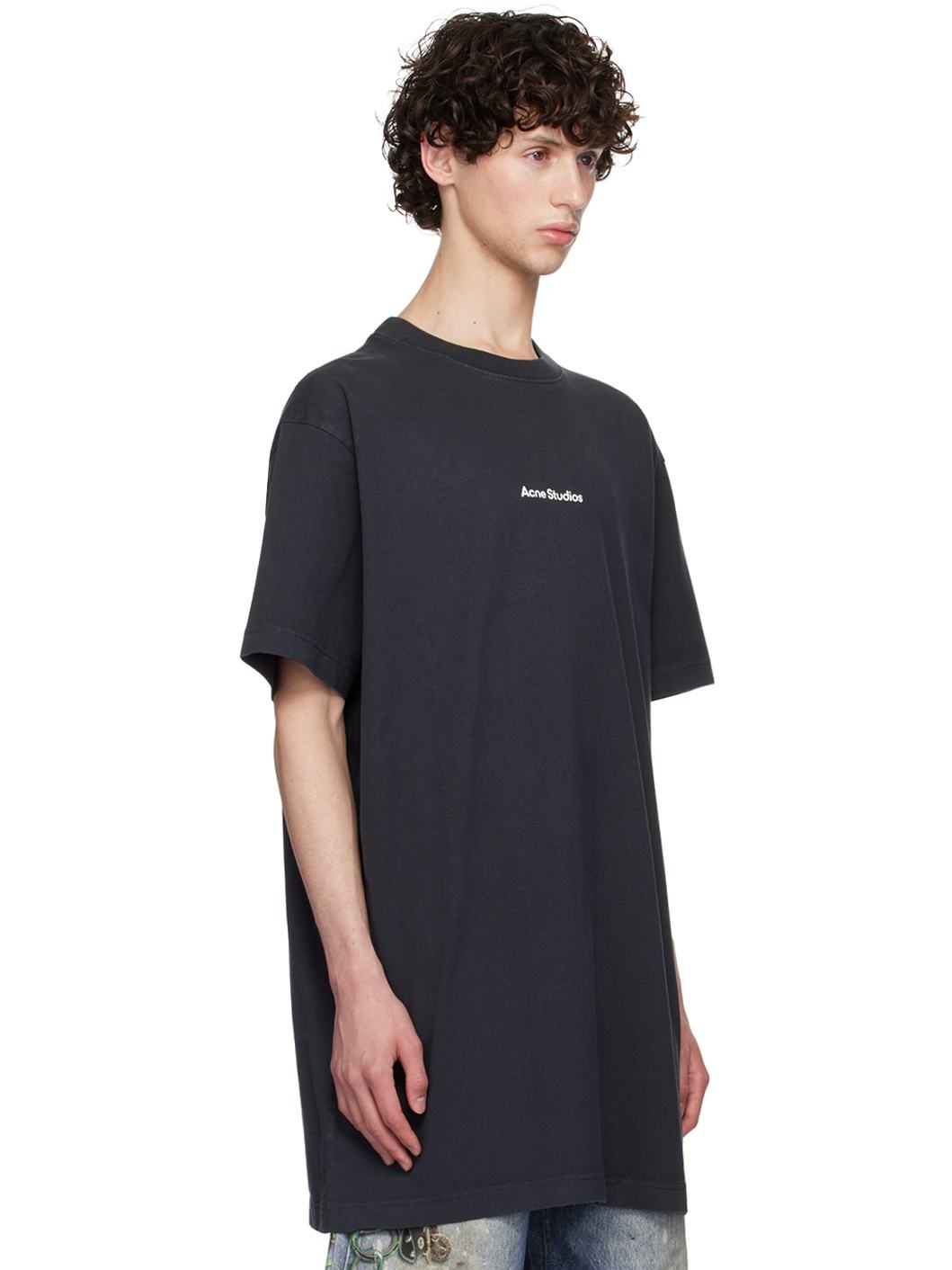 Black Printed T-Shirt - 2