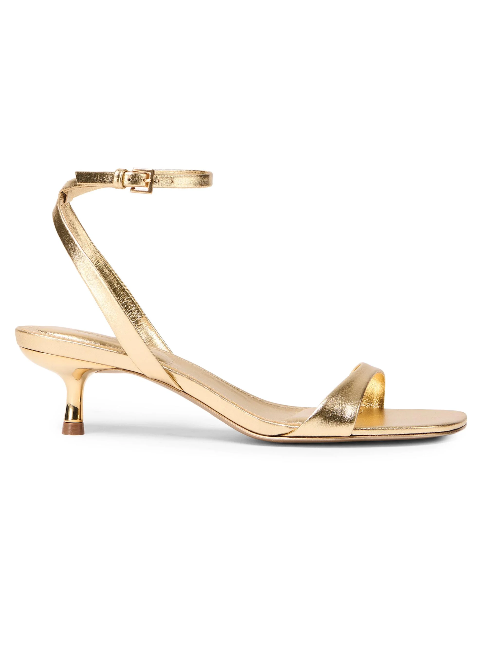 Women's Hannah 35MM Strappy Leather Sandals - Golden Haze - 1