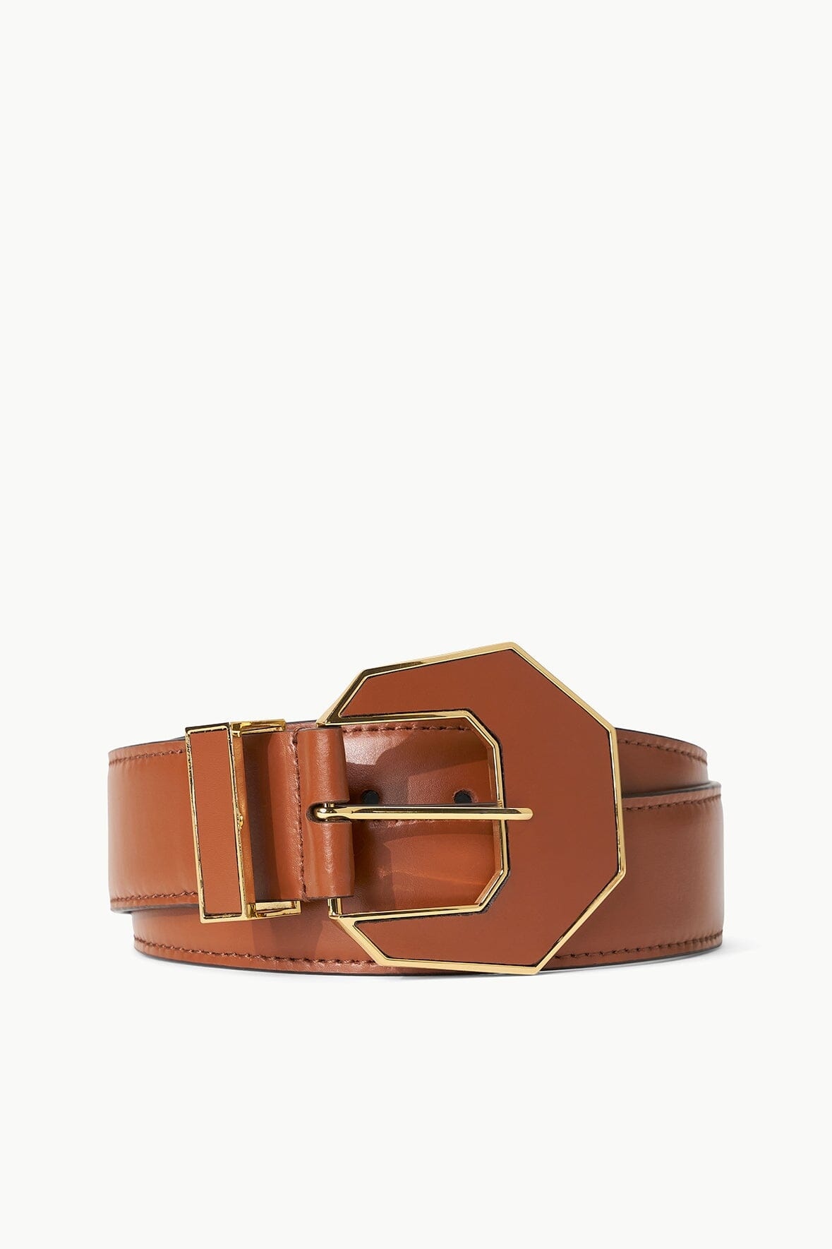 STAUD INLAY BUCKLE BELT - 38MM TAN - 1