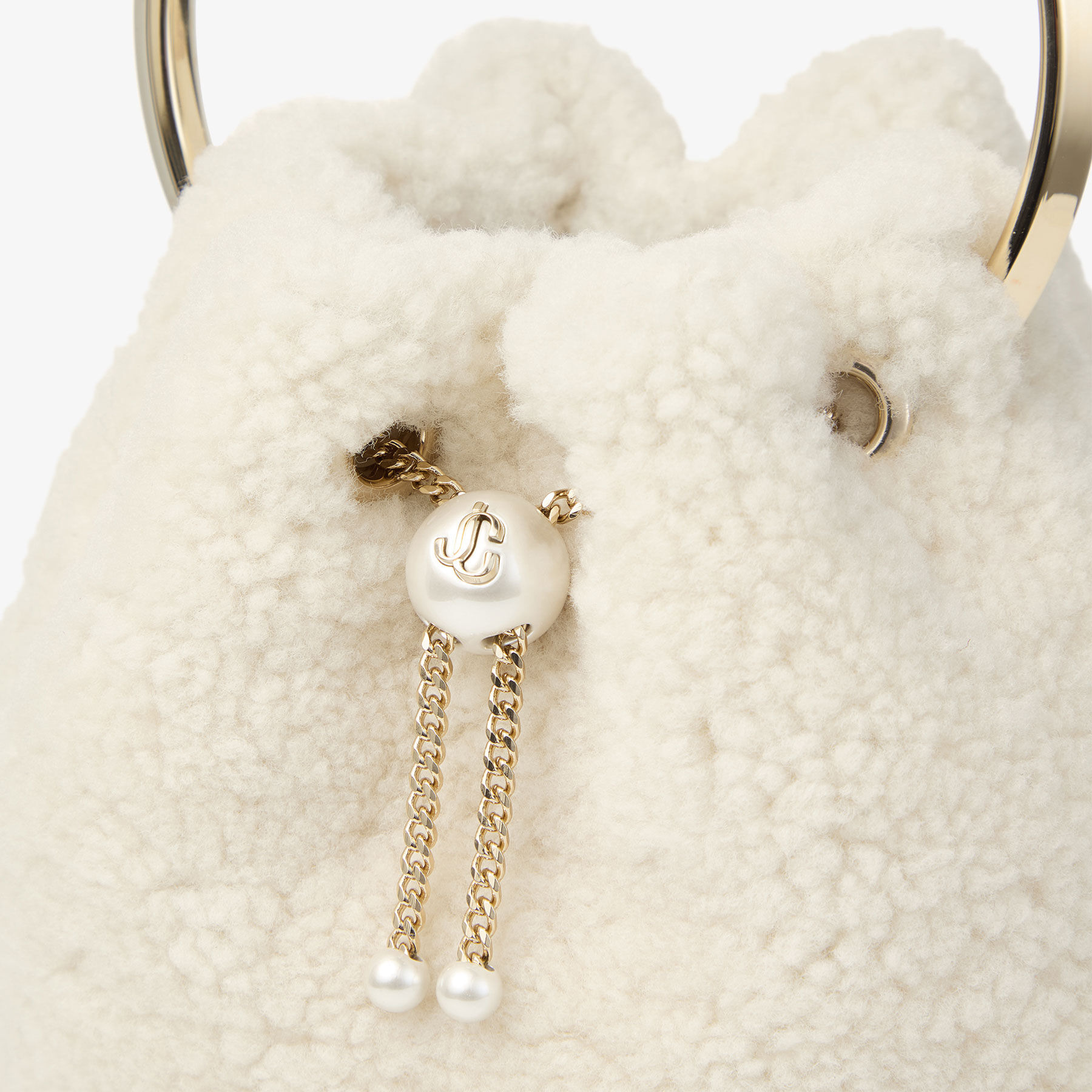Bon Bon
Natural Bucket Bag with Metal Handle - 3