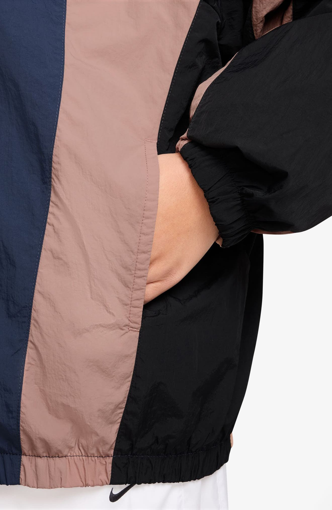 Nike Sportswear Street Track Jacket in Midnight Navy/Black at Nordstrom - 3