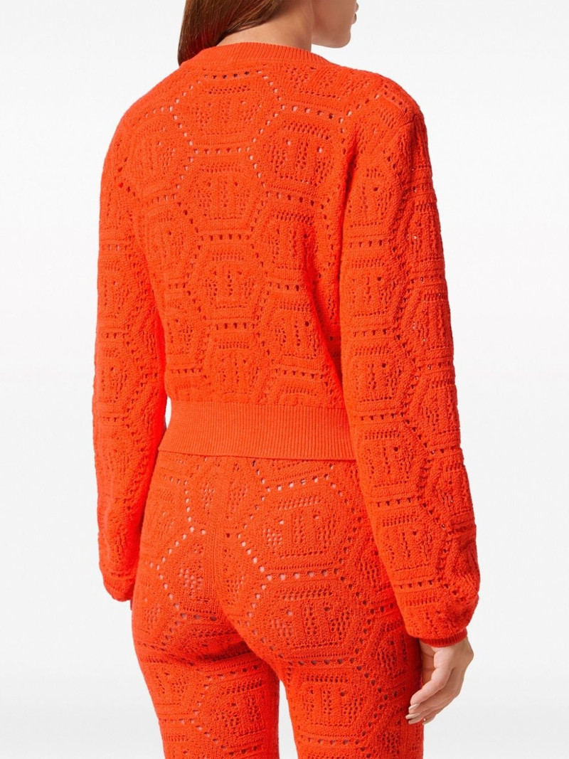 patterned-knit cardigan 4