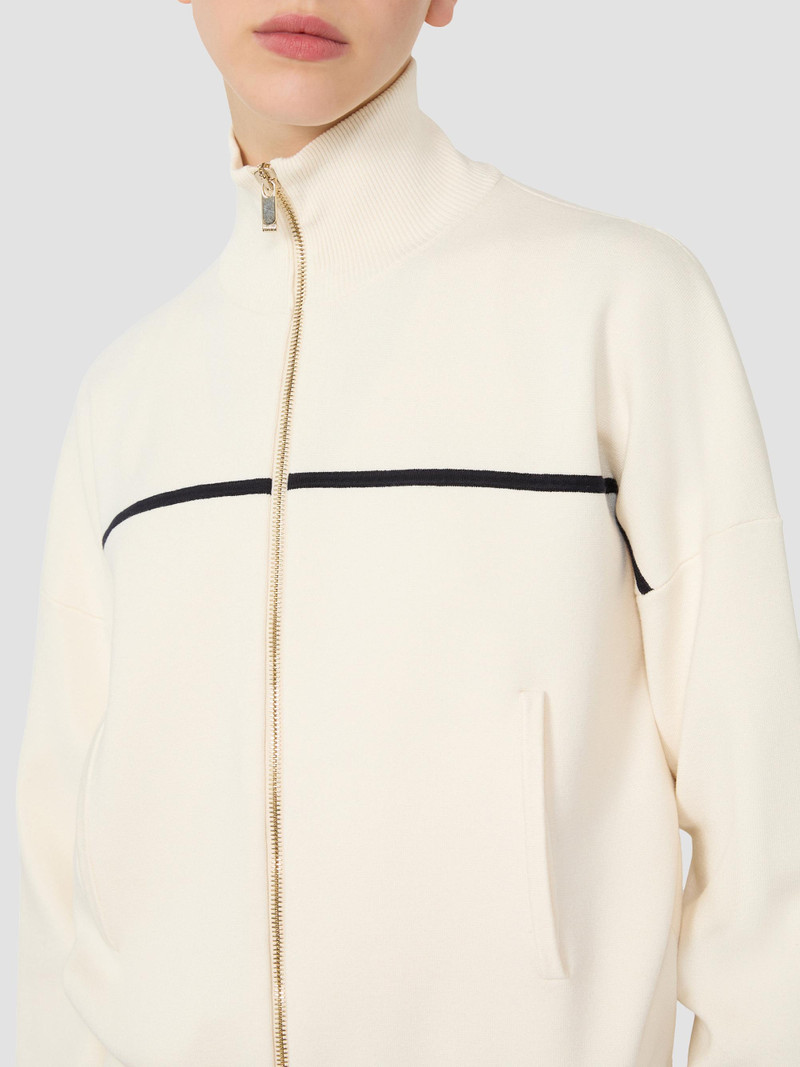 Women's Stretch Viscose Boxy Cardigan - Beige 4