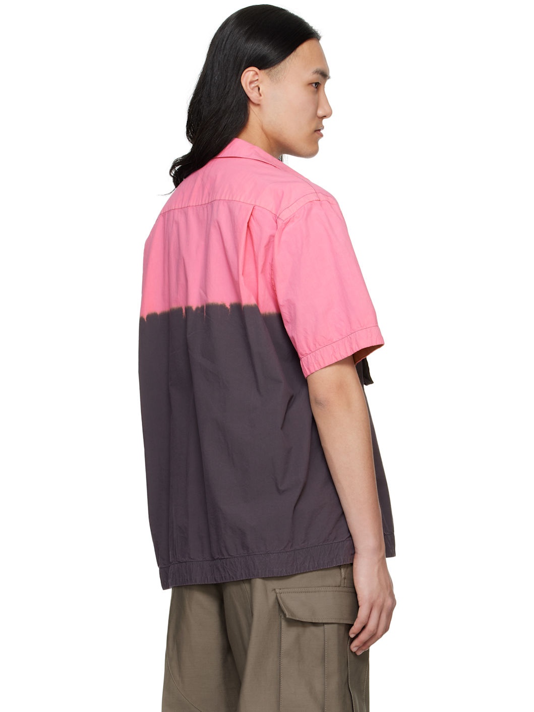 Pink & Gray Garment Dye Shirt - 3