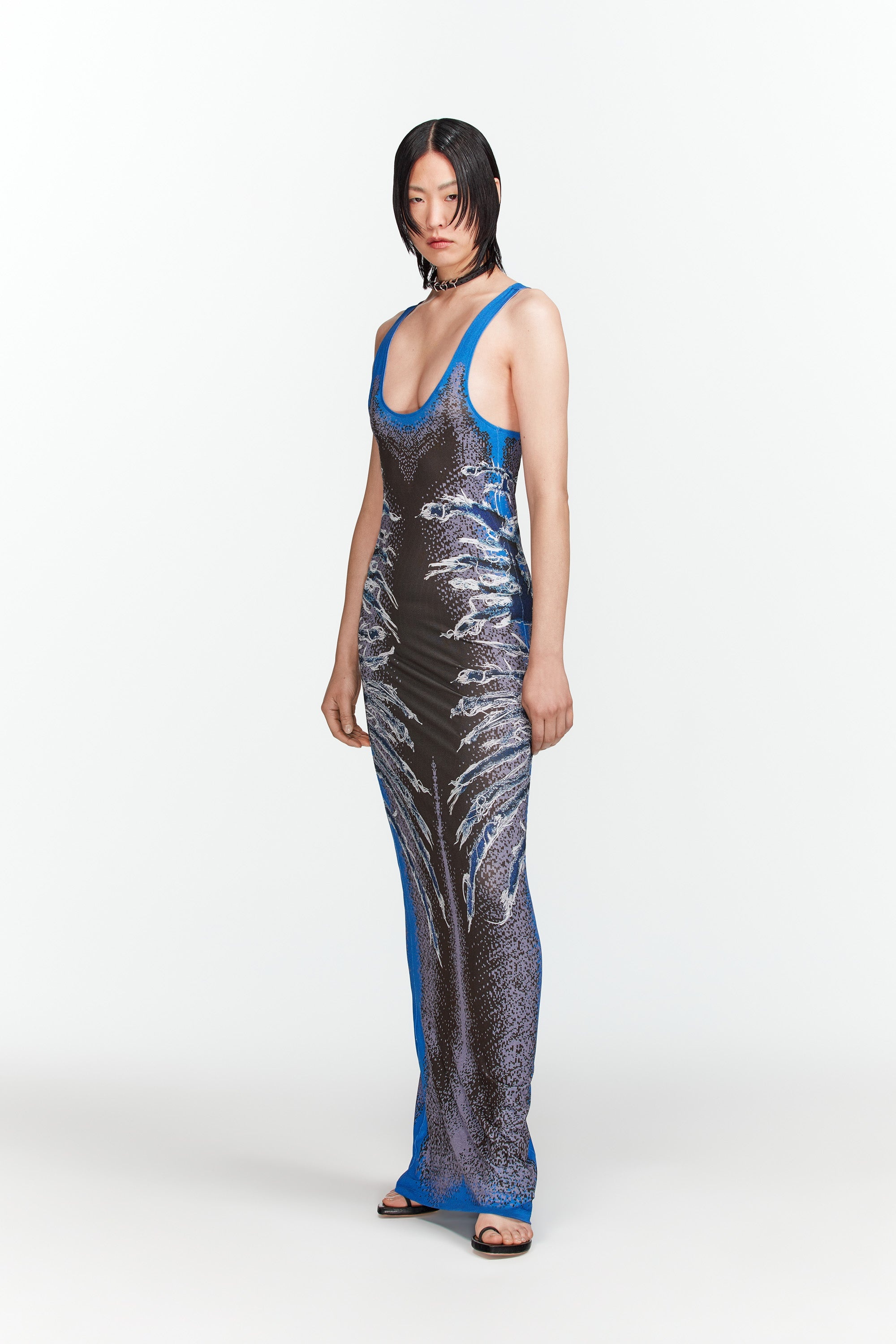 Whisker Print Tank Dress - 5