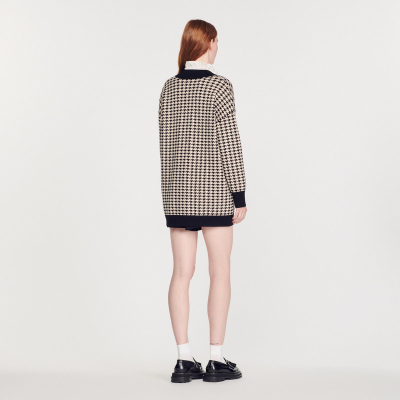 Long houndstooth cardigan 6