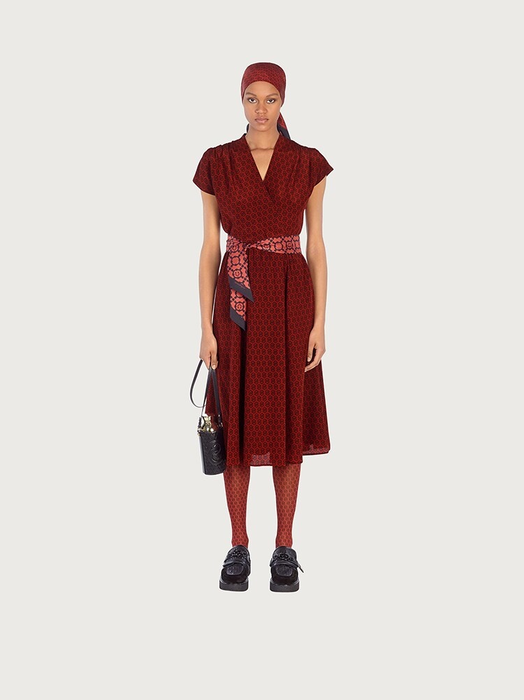 GANCIO S SILK DRESS - 3
