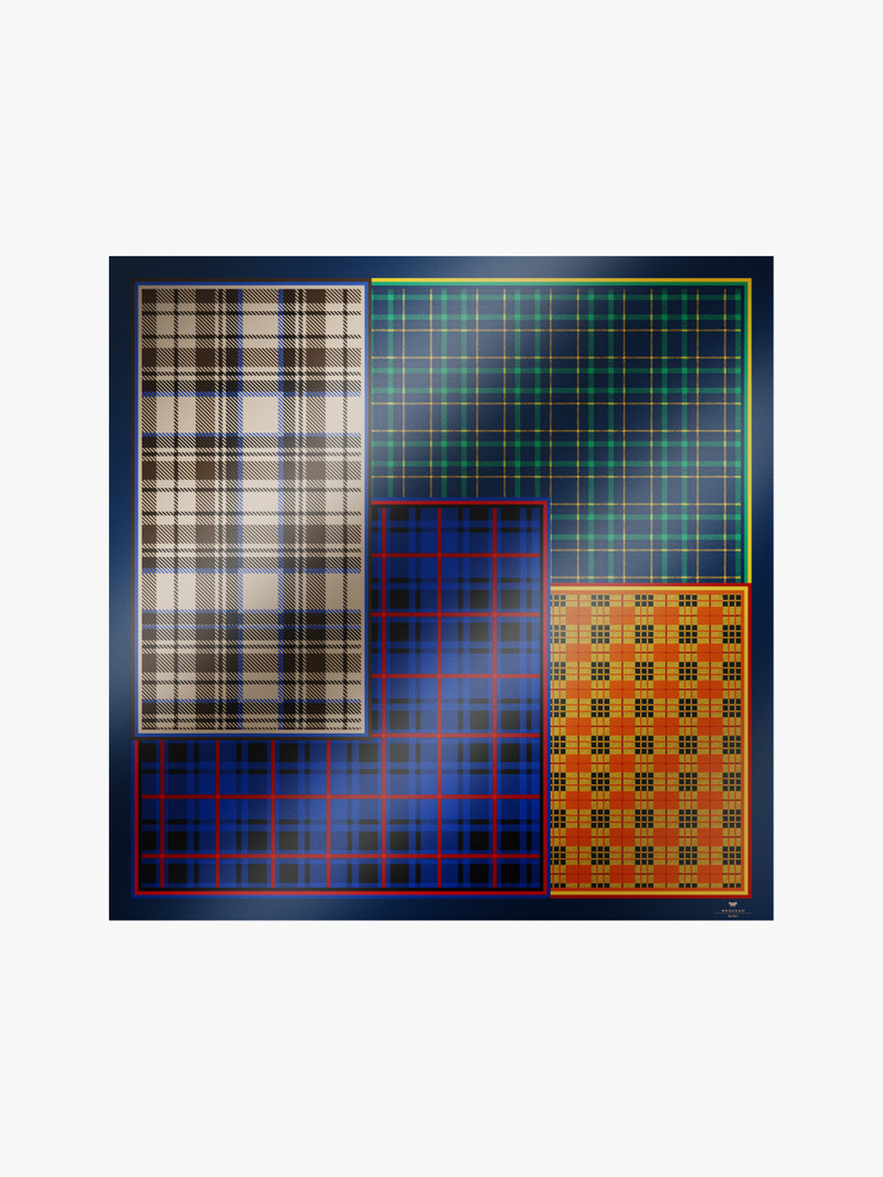 ONESTO Printed silk maxi pocket square 1