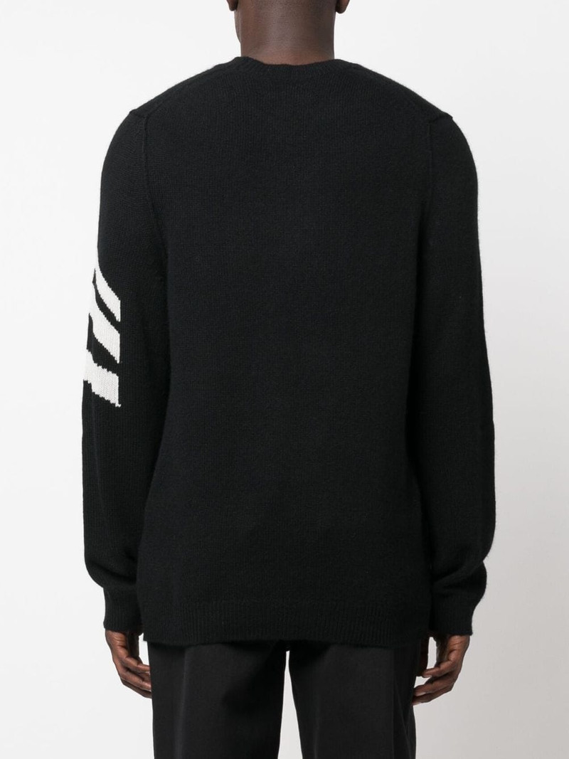 stripe-detail cashmere jumper 4