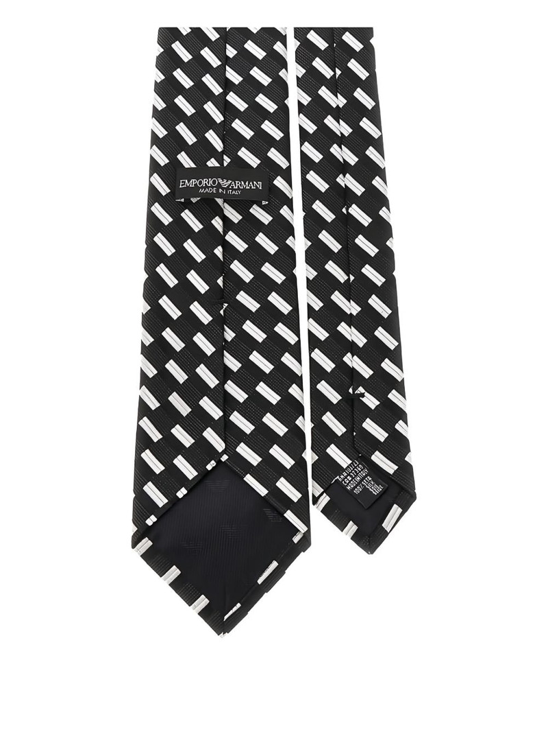 EMPORIO ARMANI patterned silk tie outlook