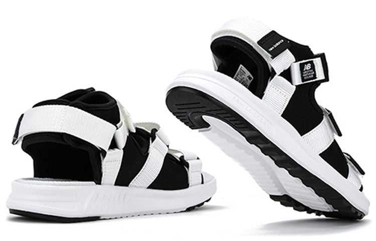 New Balance Open Toe Flat Heel Sports Unisex White Sandals SD750BW - 3