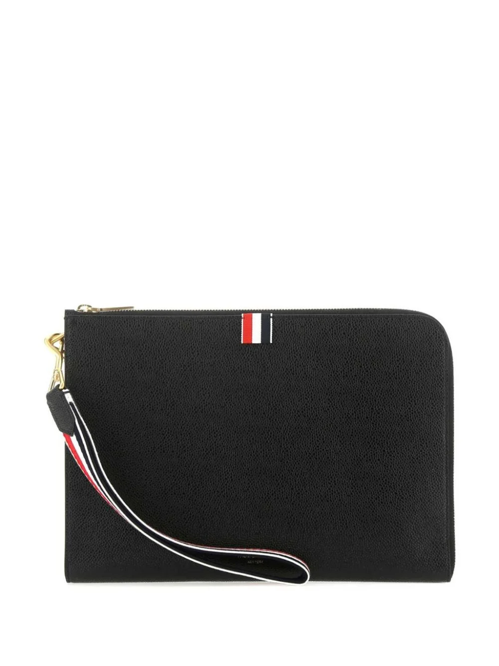 medium RWB-strap gusset clutch - 1