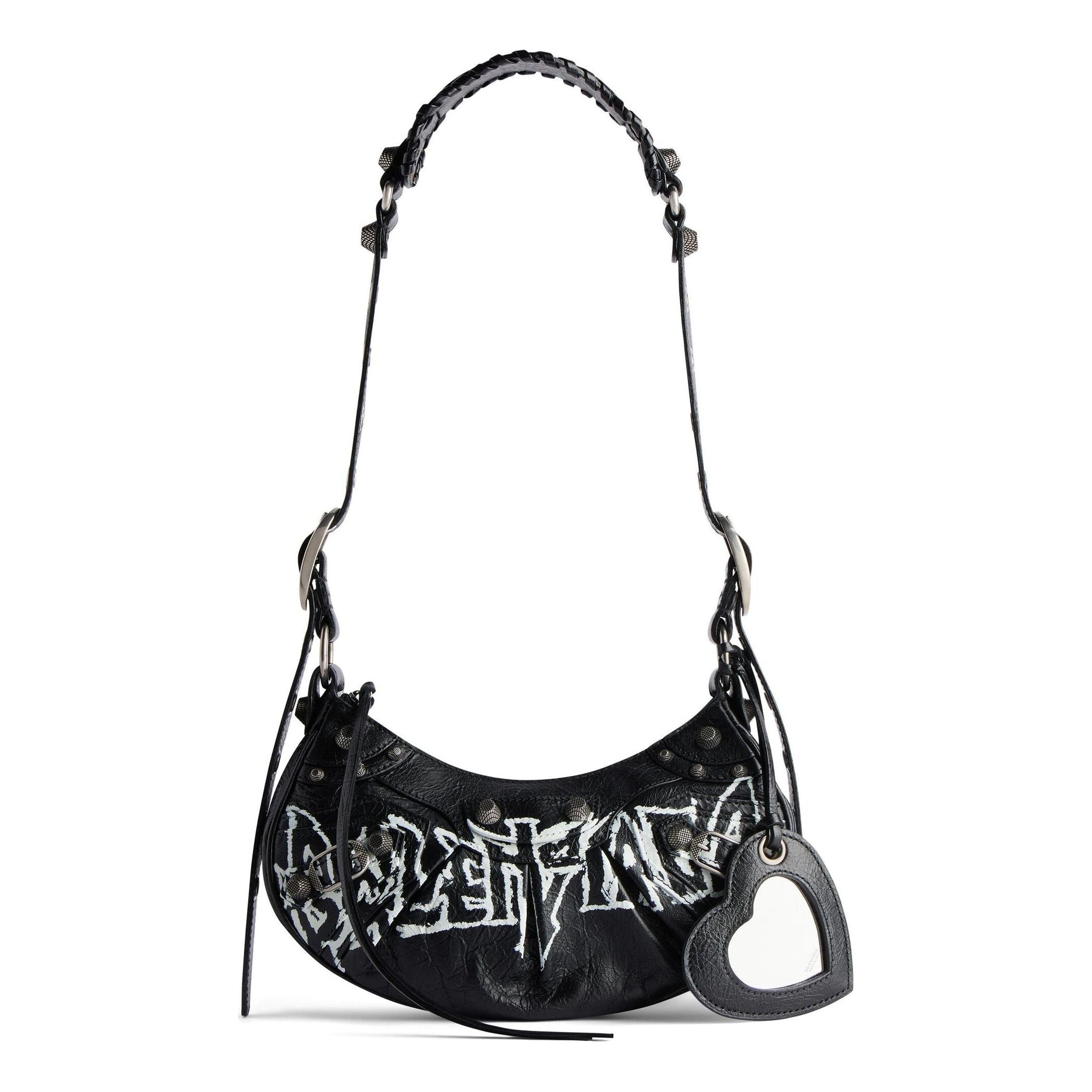 (WMNS) Balenciaga Le Cagole Xs Shoulder Bag Diy Metal 'Black' 6713092AAXE1090 - 1