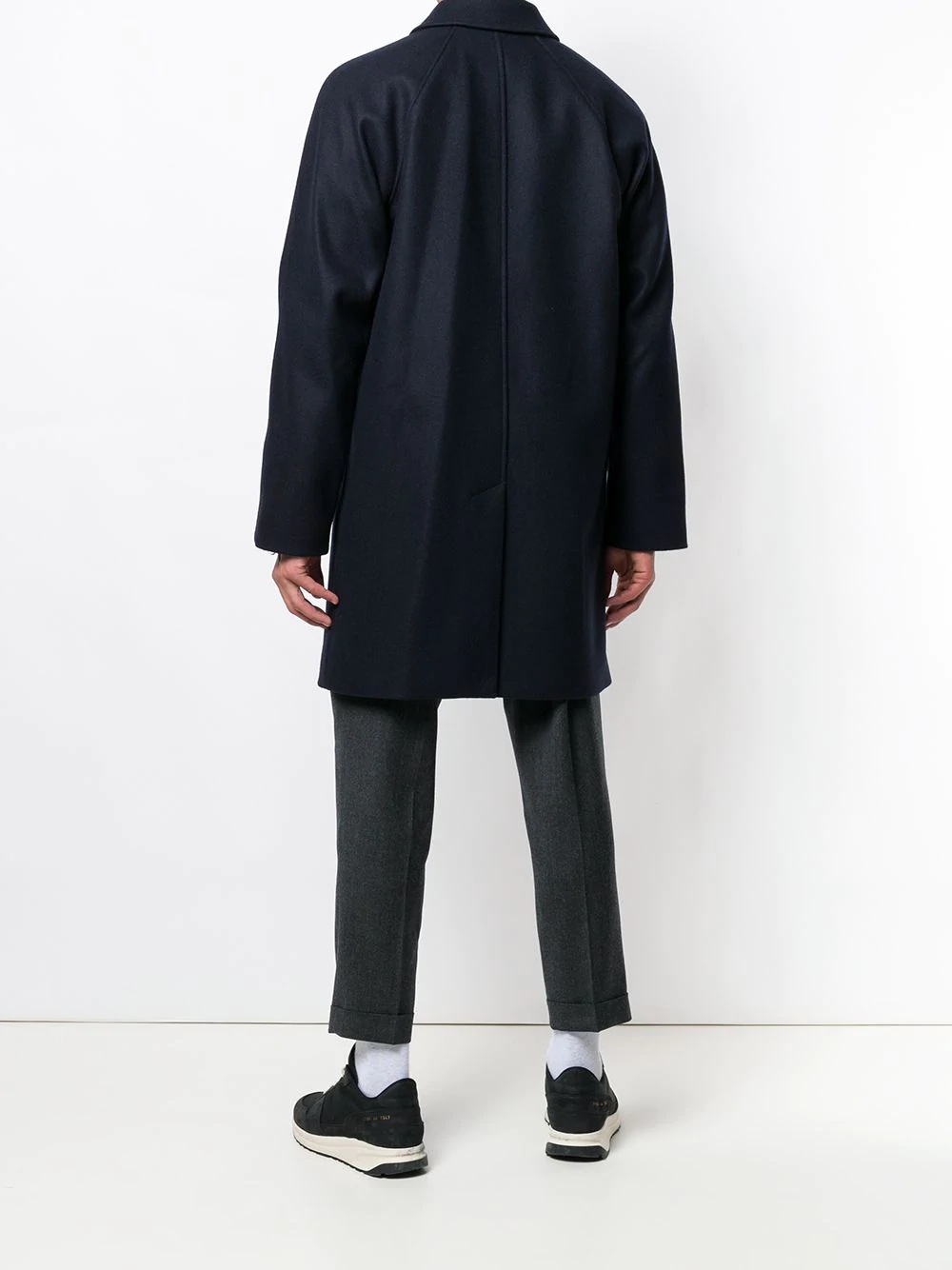 boxy single-breasted coat - 7