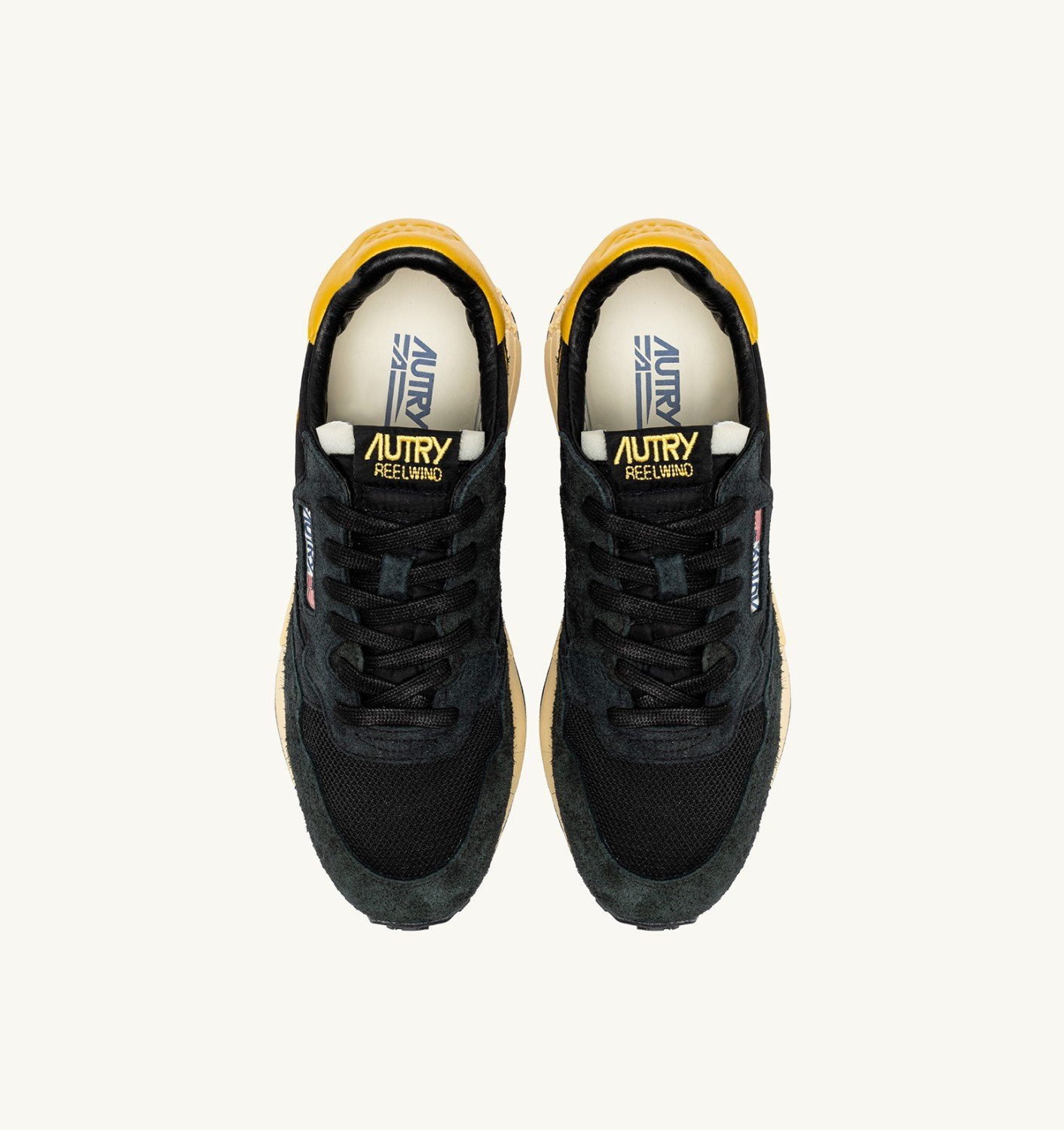 REELWIND LOW SNEAKERS IN NYLON SUEDE AND LEATHER COLOR YELLOW AND BLACK - 5