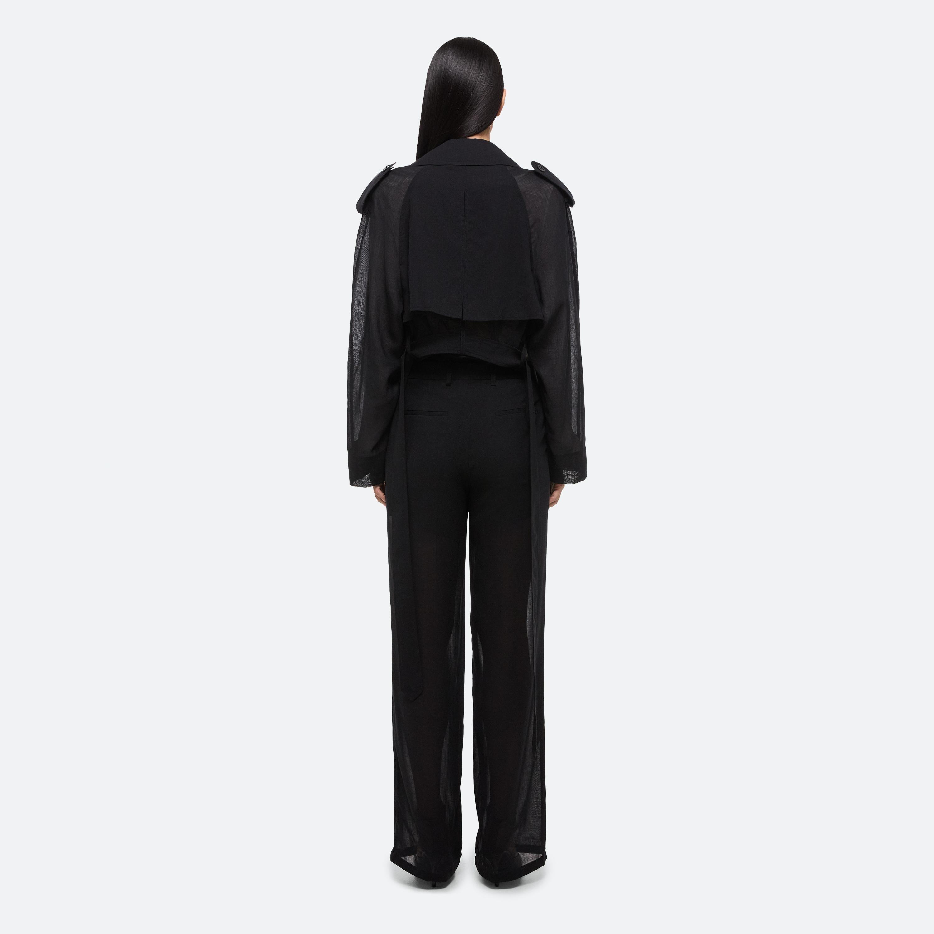 CROPPED TRENCH COAT - 5