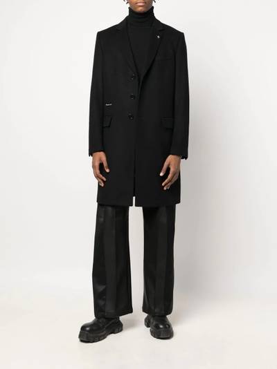 PHILIPP PLEIN single-breasted wool-cashmere coat outlook