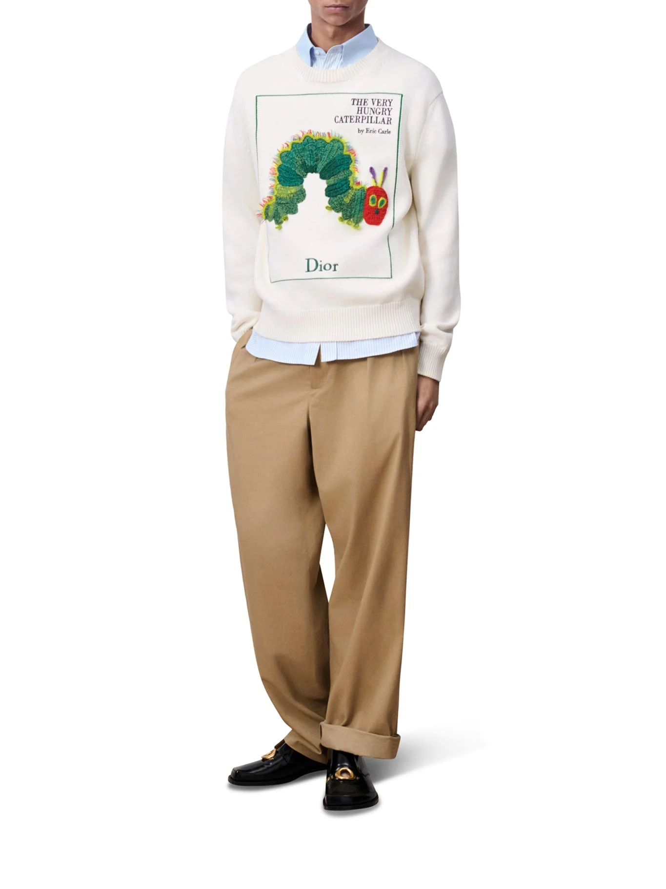 SWEATER WITH BOOK COVER EMBROIDERY - 1