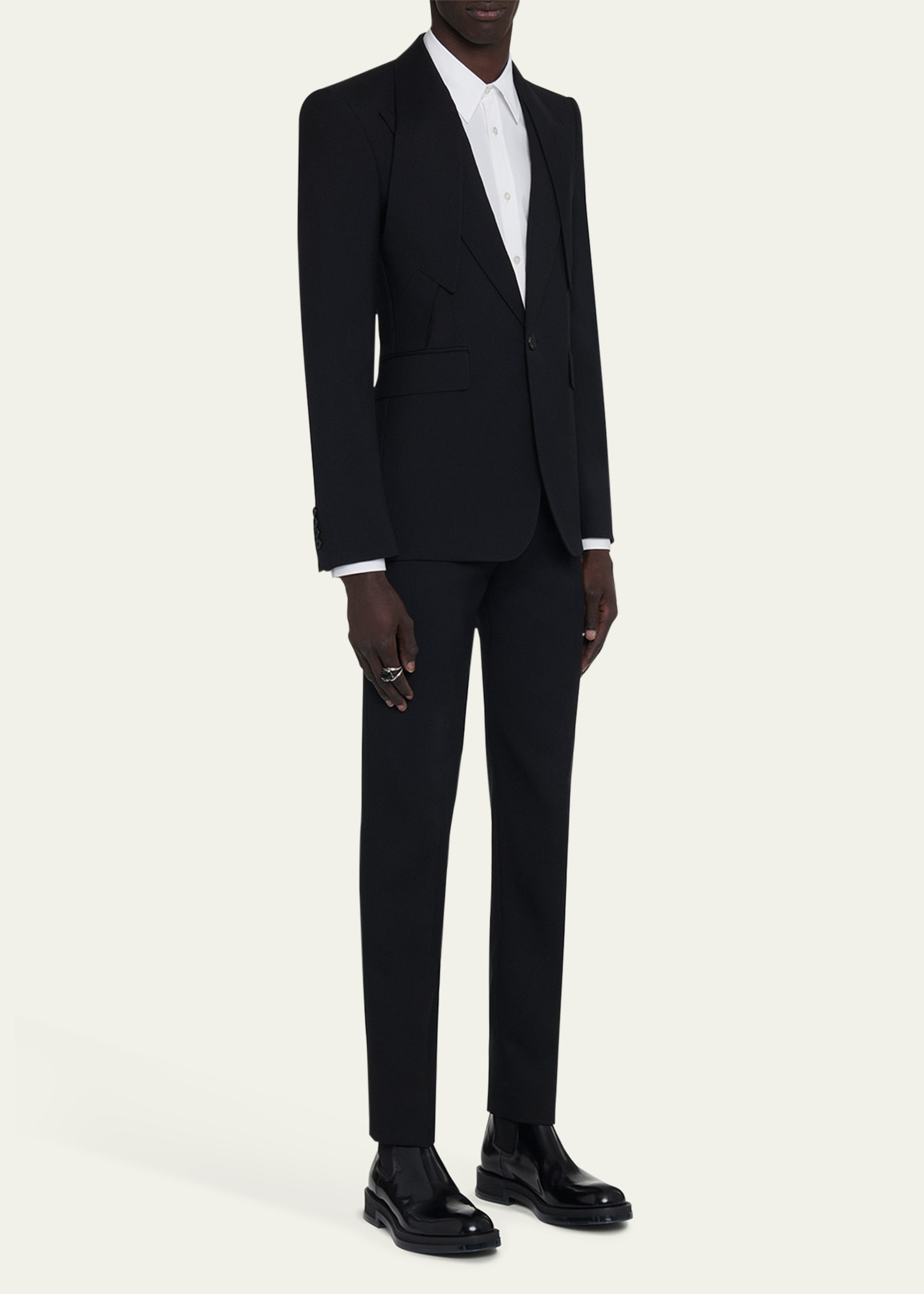Men's Lapel-Collar Sport Coat - 4