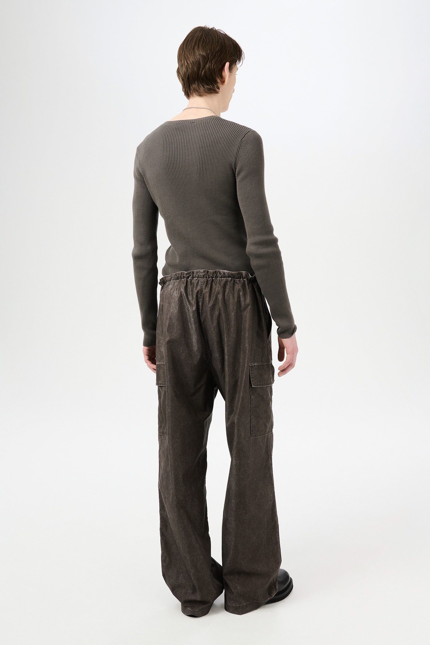 Way Trouser Brown Wash Out Nylon - 5