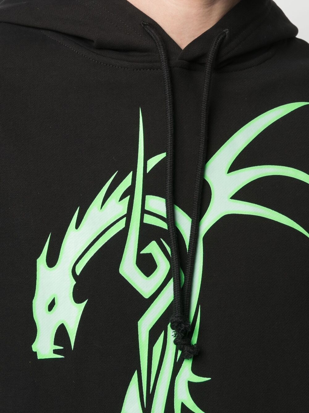 graphic-print cotton hoodie - 5