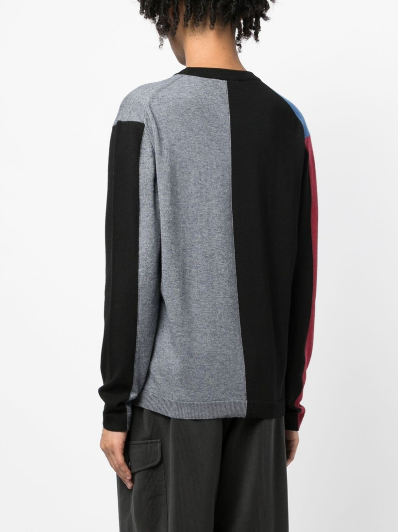colour-block knitted jumper 4