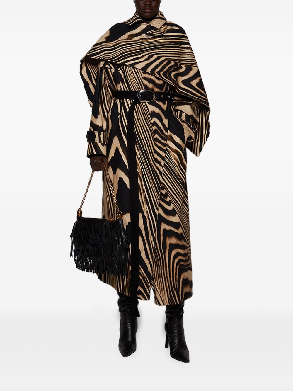 zebra-print coat - 2