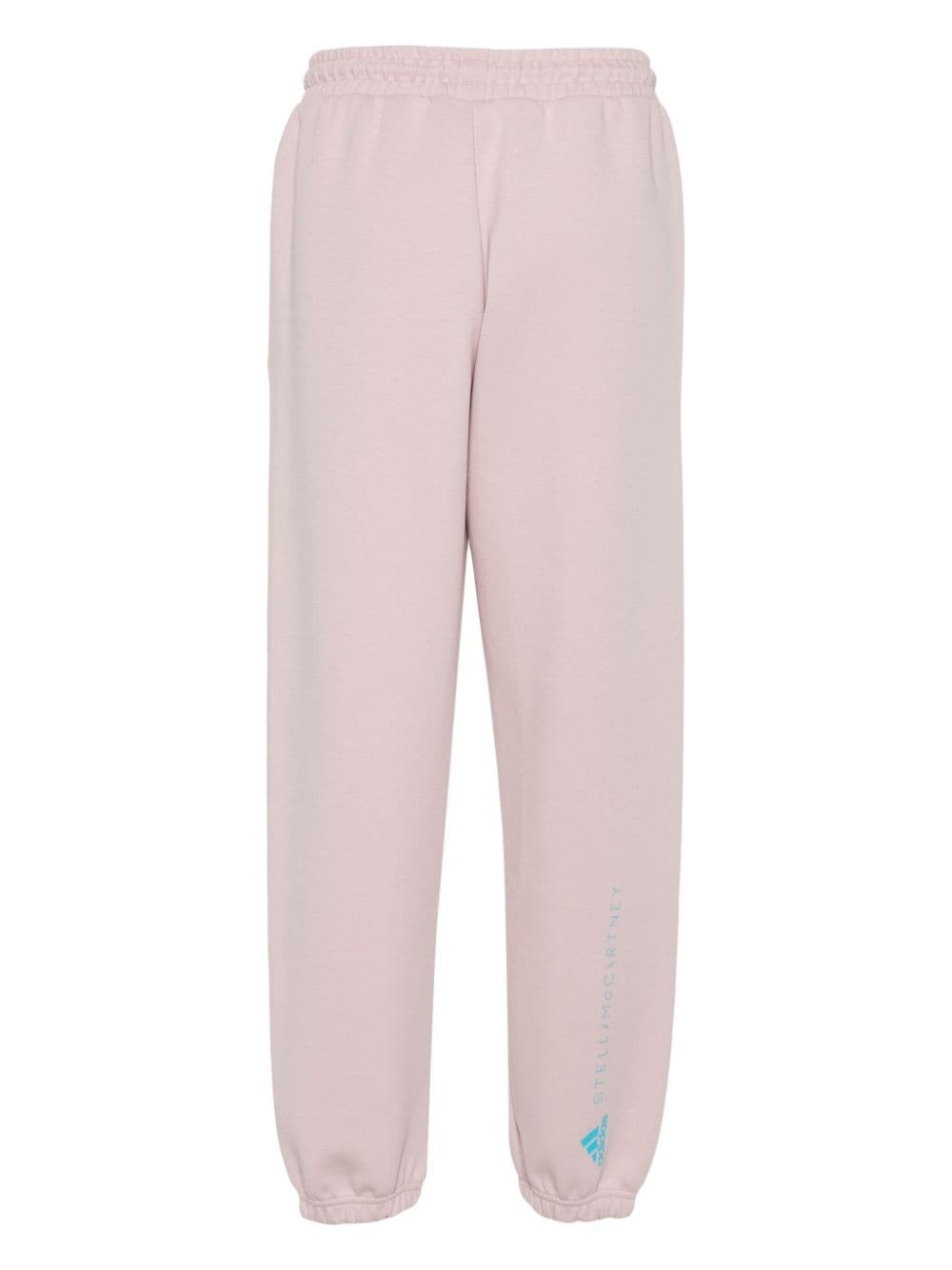 logo-rubberised tapered track pants - 2