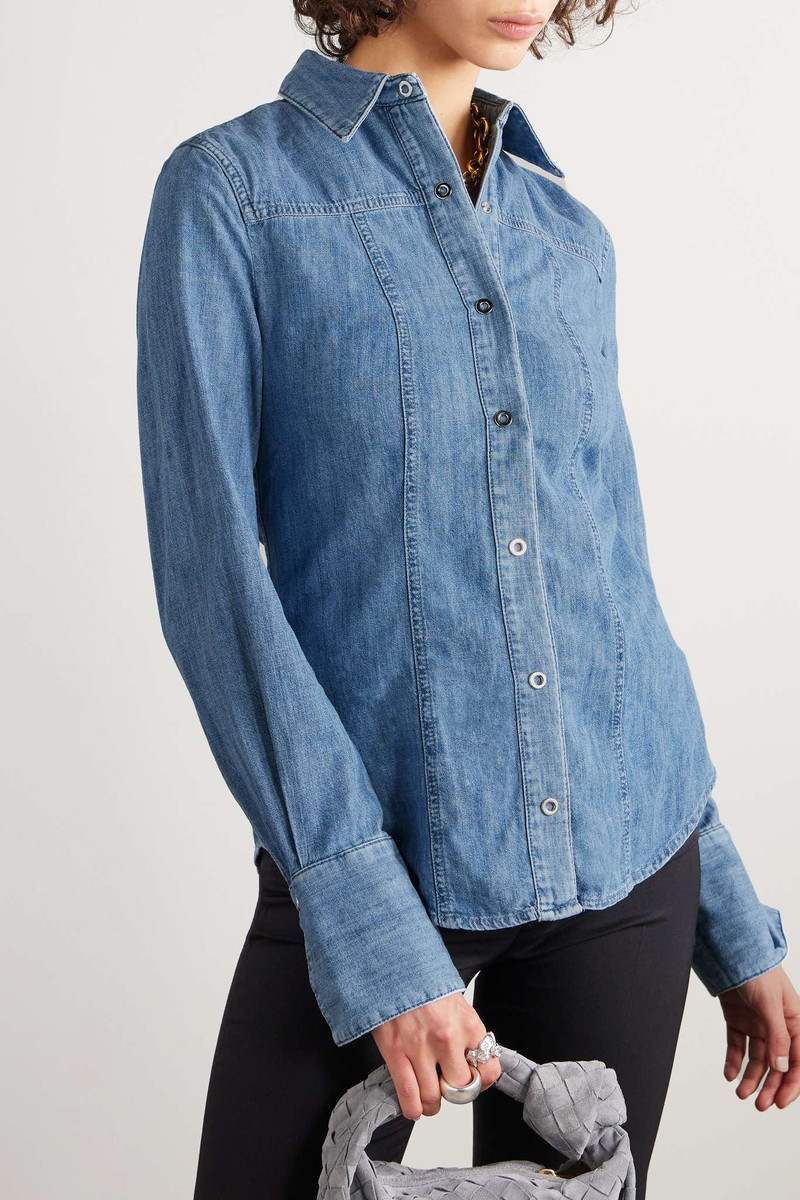 + NET SUSTAIN organic cotton-chambray shirt 3