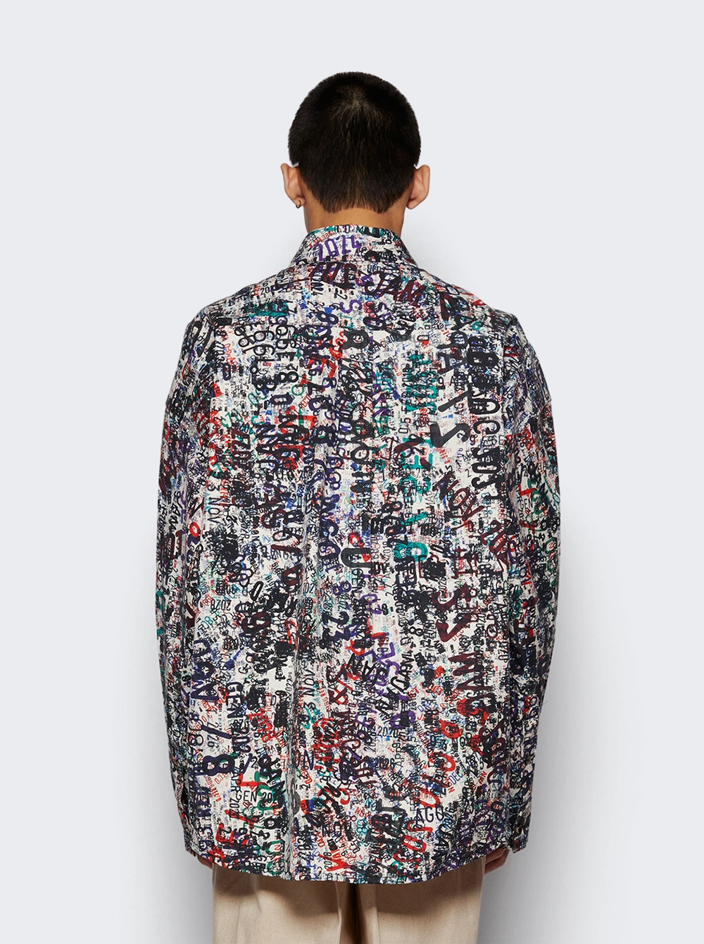 Cotton Wool Memory Print Shirt Chalk - 5