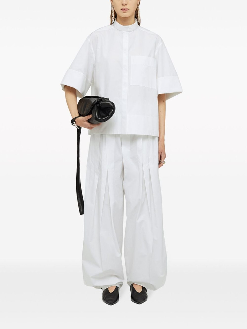 Jil Sander wide-leg cotton trousers outlook