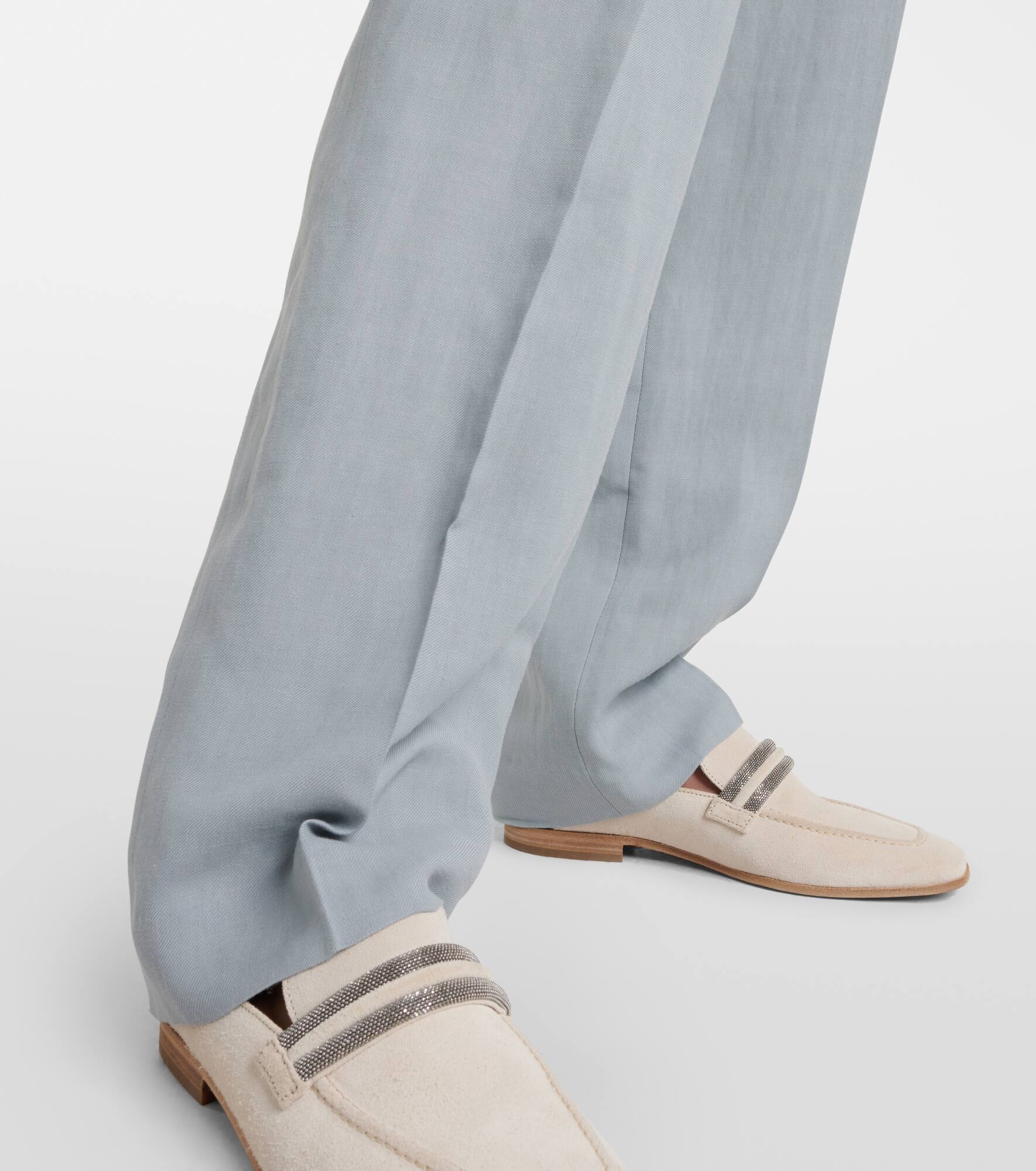 Mid-rise straight pants - 5