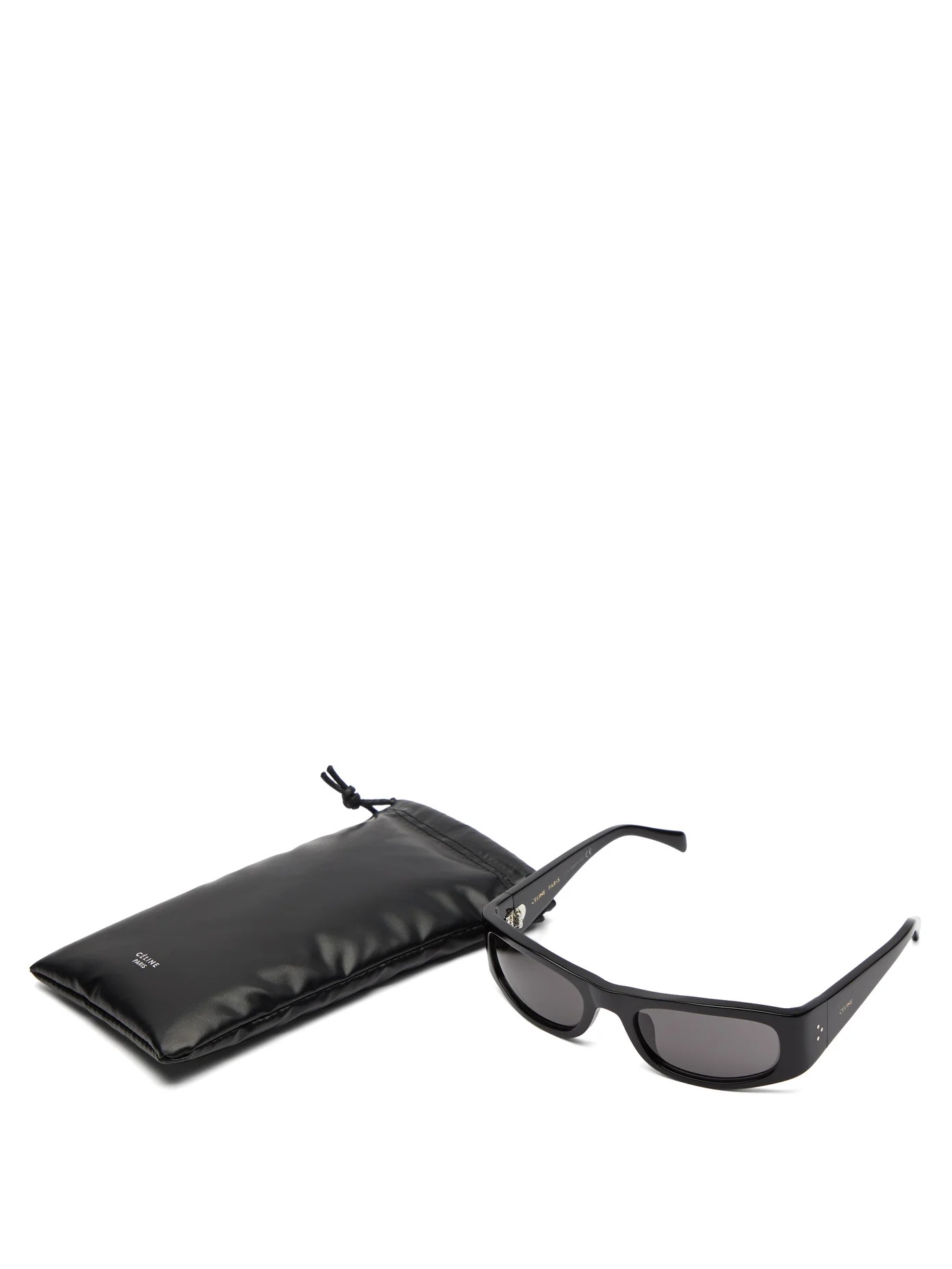 Show rectangular acetate sunglasses - 5