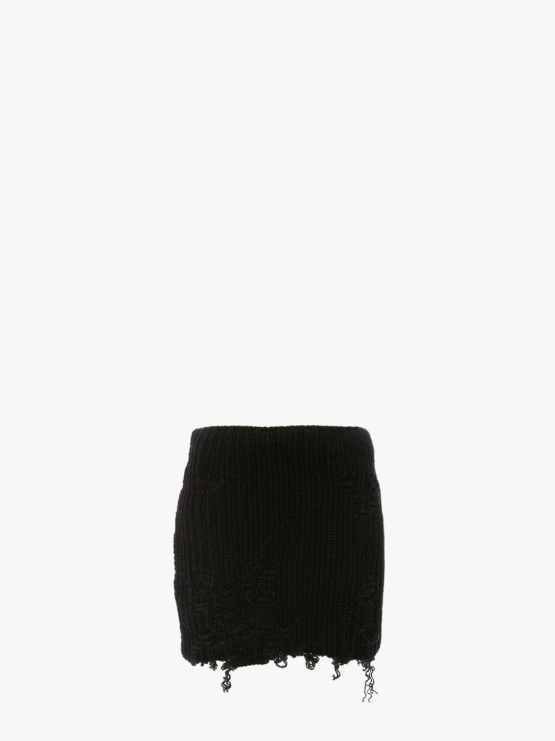 DISTRESSED MINI SKIRT - 1
