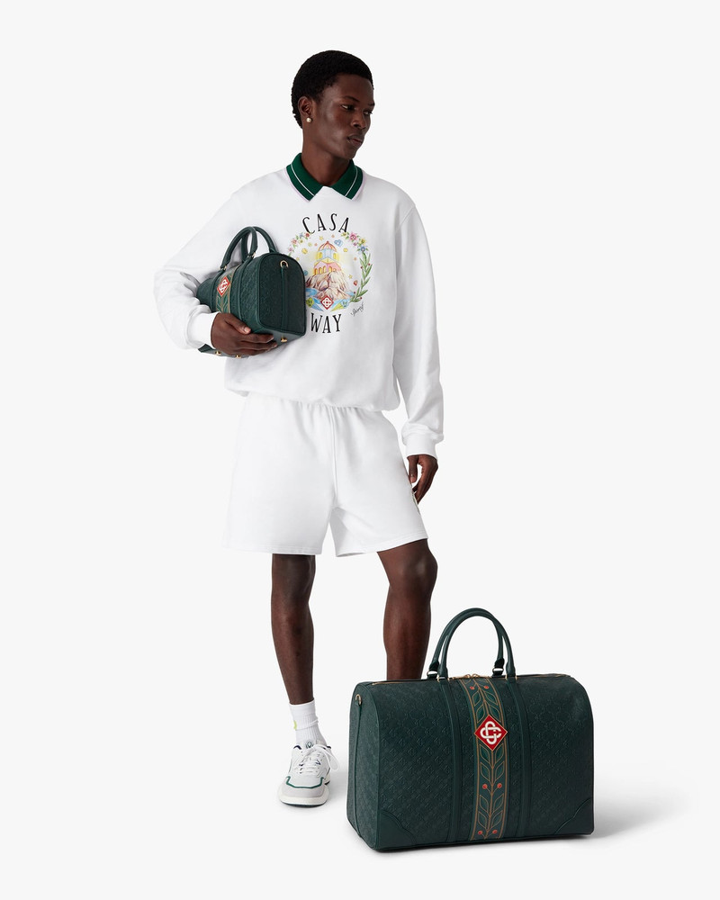 CASABLANCA Green Monogram Weekender Bag outlook