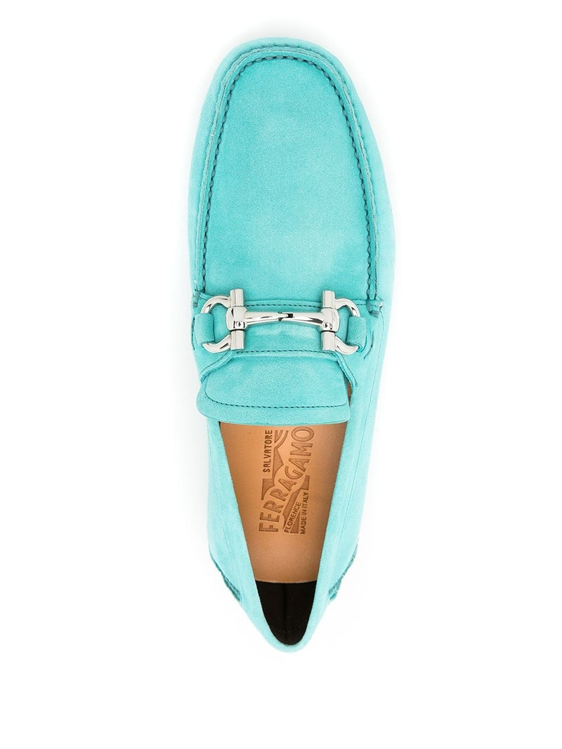 Gancini leather loafers 4