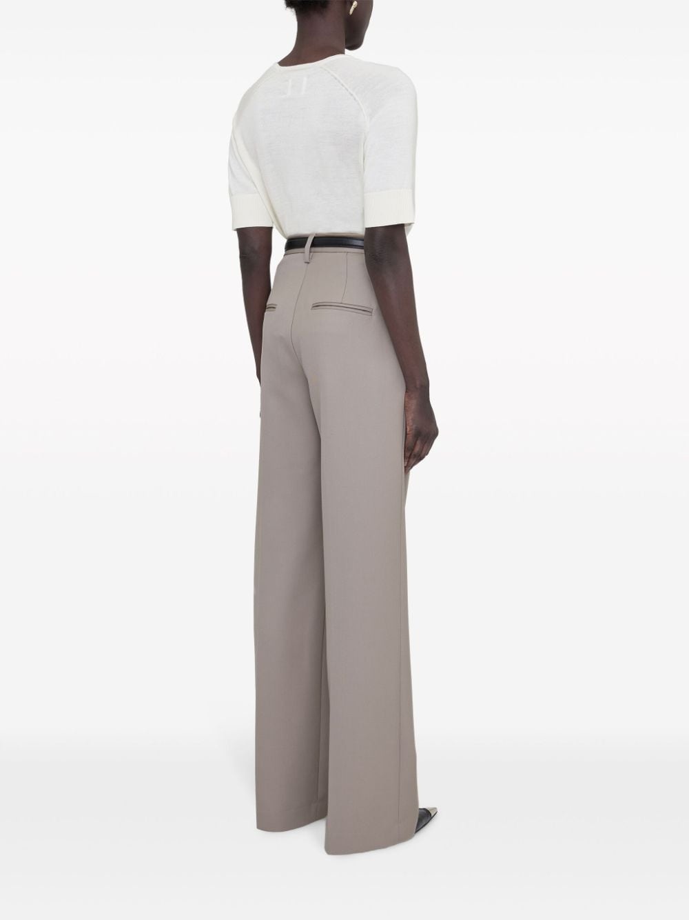 Carrie pressed-crease tailored trousers - 3