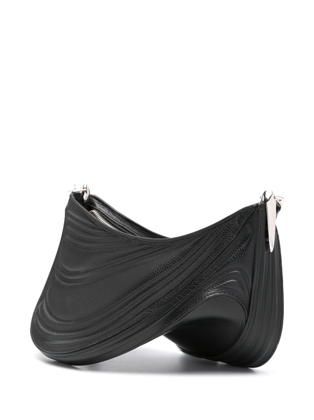 debossed shoulder bag - 3
