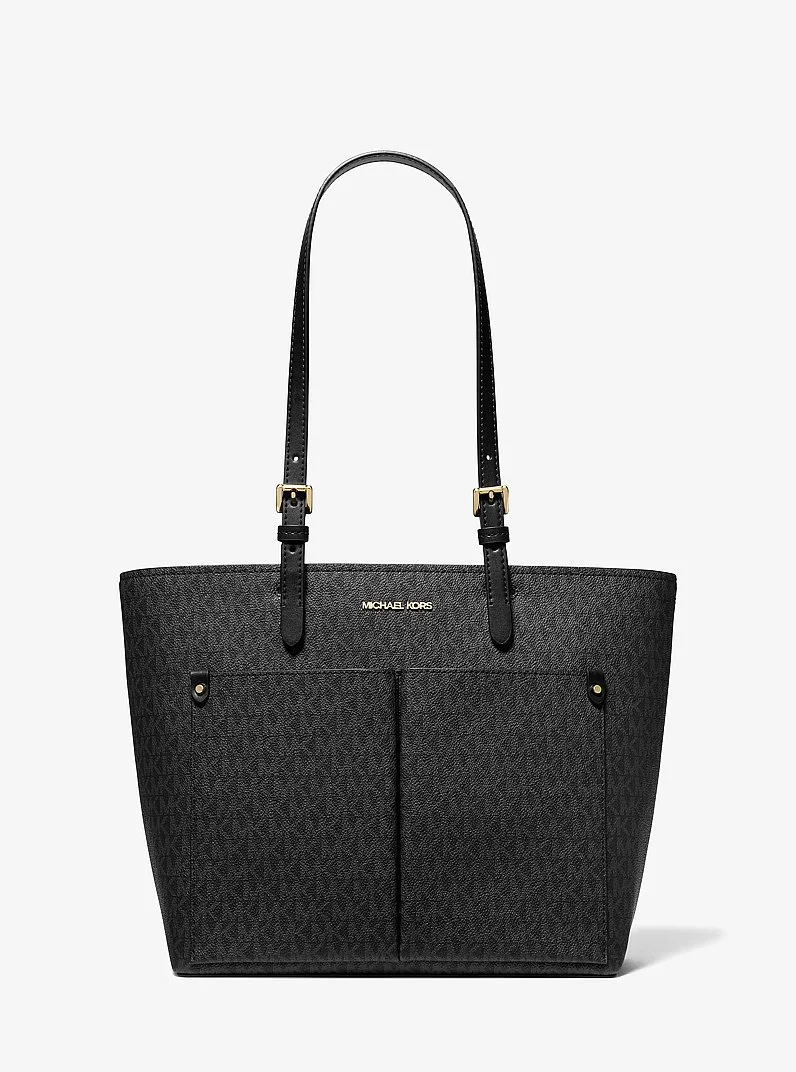 Jet Set Medium Logo Pocket Tote Bag - 1