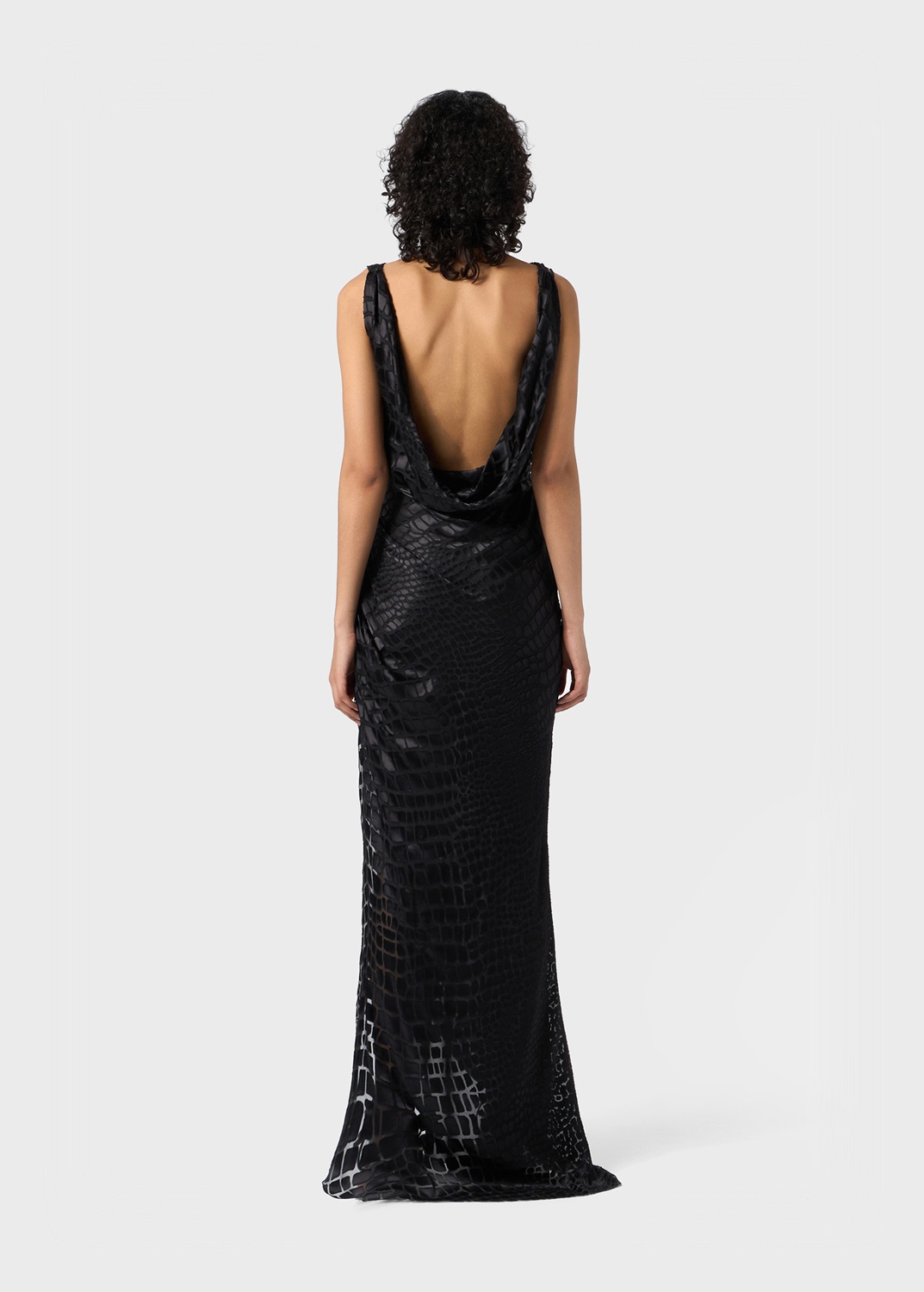 DEVORE' LONG DRESS WITH VENT - 4