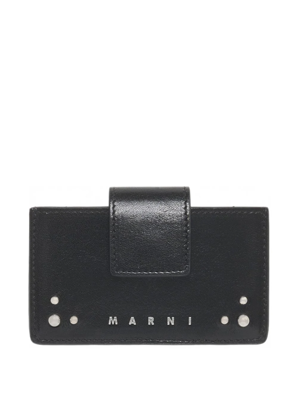 stud-embellished gusseted cardholder - 1