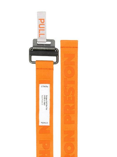 Heron Preston jacquard tape belt outlook