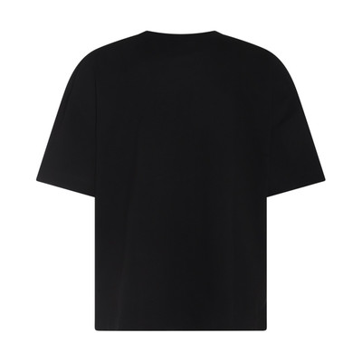 Lemaire black cotton-linen blend t-shirt outlook