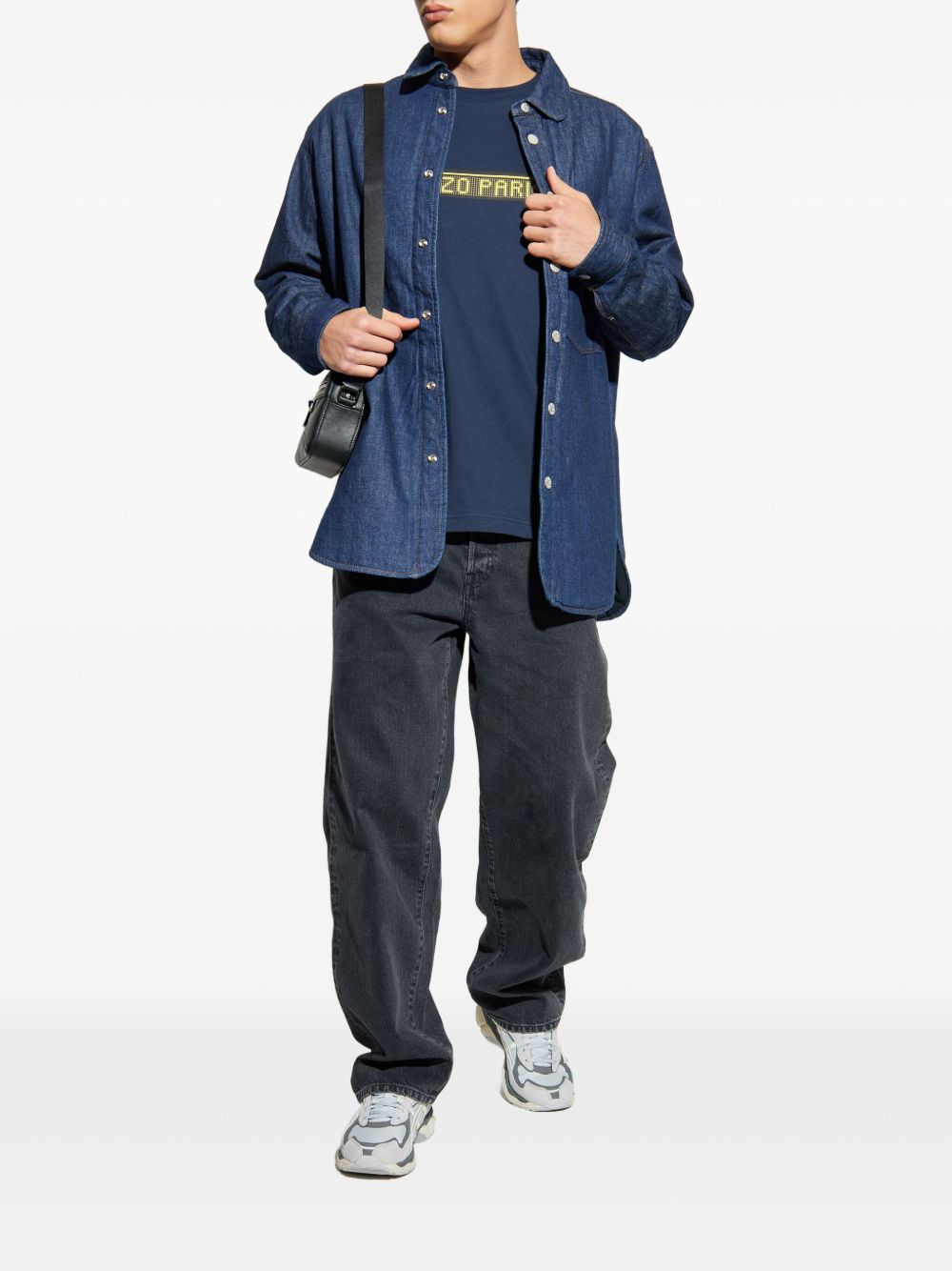 buttoned flap-pocket shirt - 2