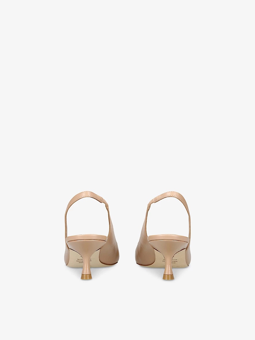 Naomi sling-back suede heeled courts - 4