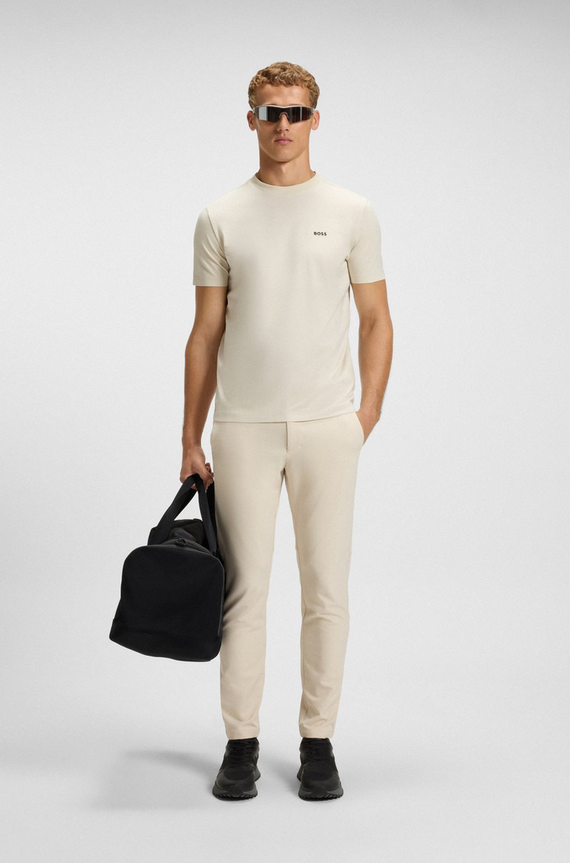 BOSS SLIM-FIT PANTS IN WATER-REPELLENT STRETCH FABRIC outlook