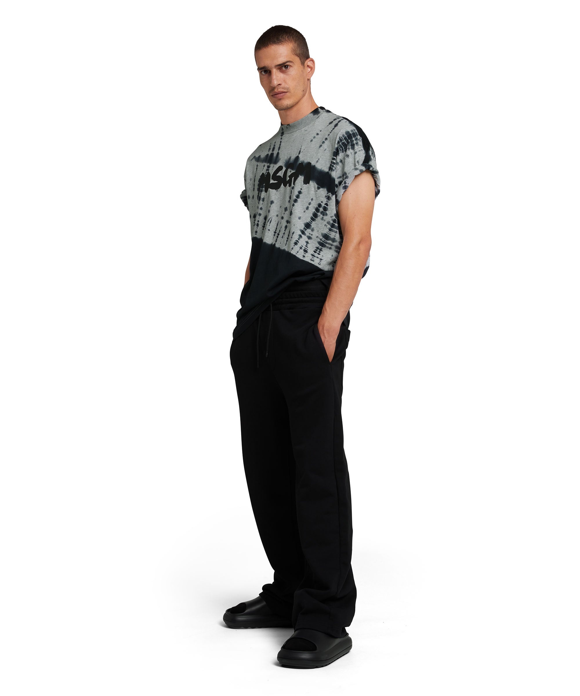 Sweat pants with double elastic waistband logo - 5
