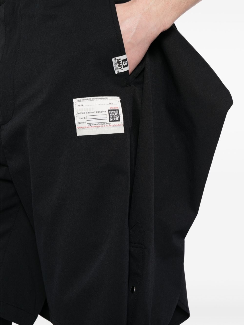deconstructed combo cotton shorts - 5
