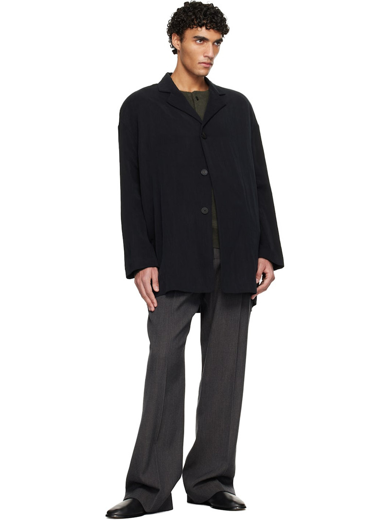 Fear of God Black Tencel Nylon Unlined Relaxed Blazer outlook